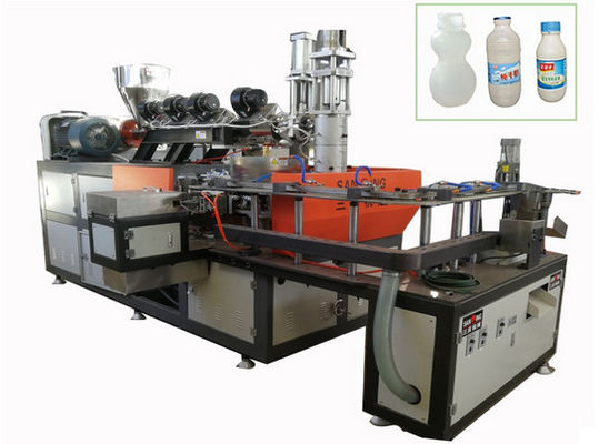 Dia 10cm Chai nhựa 1 lít Máy thổi khuôn 15KW 12 khuôn
