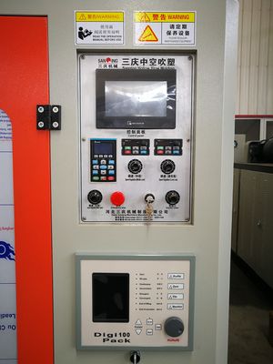 300 PCS / HR 5000ml PE Máy thổi khuôn Jerry có thể thổi Điều khiển PLC