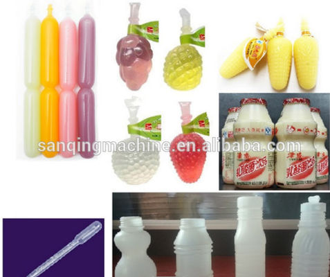 Máy làm chai nhựa HDpe 120 * 120 * 300mm Khuôn 11kW 1500kg