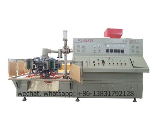 Pe Ice Pop Tube 220v Máy thổi khuôn 1 lít Máy quay 6 khuôn